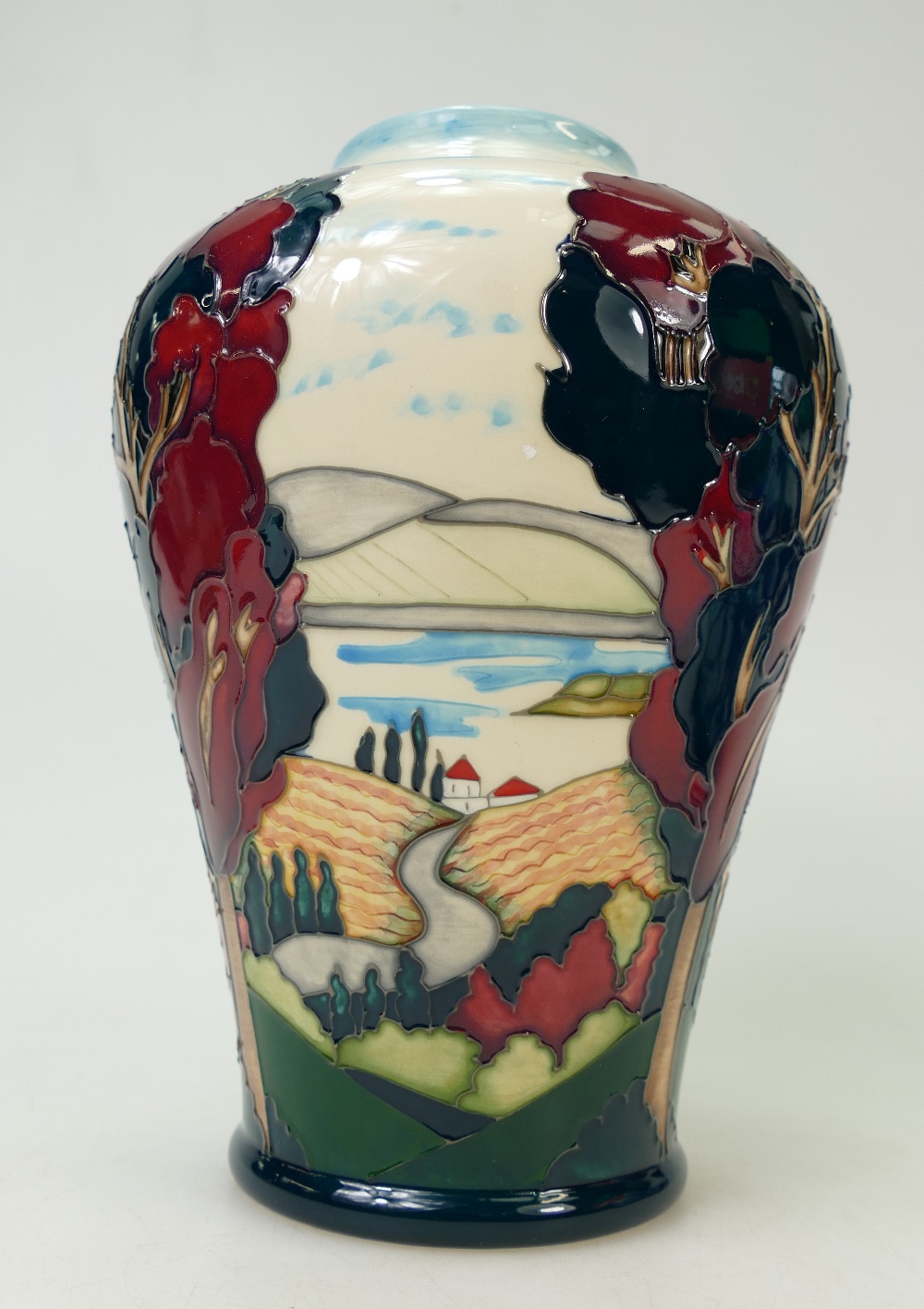Moorcroft Italian Lakes Vase: A trial Italian Lakes vase - 24.11.15. 22cm high. - Image 4 of 4