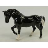 Beswick Stocky jogging mare: Beswick ref 855 BCC Limited Edition black colourway.