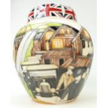 Moorcroft Bullnose Morris Ginger Jar & Cover: Designed by Paul Hilditch,