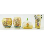 Royal Doulton miniature Seriesware items: Seriesware items by Royal Doulton including Shylock two