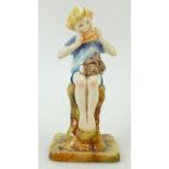 Royal Worcester Figure Peter Pan: Peter Pan figure 3011 Modelled by F Gerther.