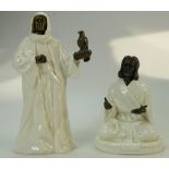 Two Minton porcelain & bronze figures: Figures The Sheikh MS3 25.