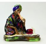 Royal Doulton Snake Charmer: Early figure The Snake Charmer by Royal Doulton ref HN1317.