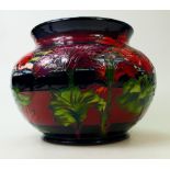 Moorcroft Prestige Flambé Jardiniere The Triumph of Nature Armistice Large Poppy design: Prestige