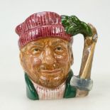 Royal Doulton rare The Lumberjack: Royal Doulton rare miniature character jug The Lumberjack ref