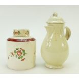 18th century English Creamware pots: Creamware small coffee pot,