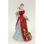 Royal Doulton prototype figure Anne Boleyn: Figure of Anne Boleyn, not for resale backstamp.