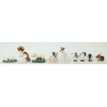 A collection of Royal Doulton miniature animals and birds: Figures including Pig HN2649,