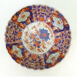 Imari large bowl: Japanese large Imari bowl measuring 31.5cm x 11.5cm high.