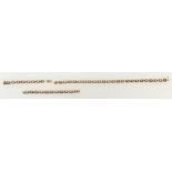 9ct gold necklace: Necklace weighs 15g (a/f).