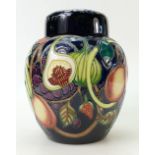 Moorcroft Ginger Jar and Lid: Moorcroft Ginger Jar and Lid Year 2000 Queens Choice pattern rrp £670.