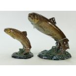 Beswick Trout: Beswick model 1032 and smaller version Number 1890.