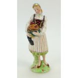 Beswick figurine 1227: Swedish girl with cockerel, Beswick ref 1227.