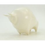 Beswick stylised model of a bull: Beswick Bull by Colin Melbourne,