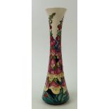 Moorcroft vase decorated with Dandelions: 2013 vase by Rachel Bishop, limited edition of 100,