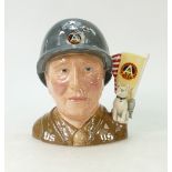 Royal Doulton Large Character Jug General Patton: Royal Doulton ref D7026,