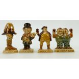 Wade set of small pub Guinness advertising figures: Wade figures Tweedle Dee, Mad Hatter,