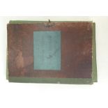 19th century Portfolio of Photogravures: Photogravures of British Battles, leather bound.