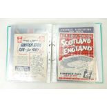 A good collection of vintage football programmes: Programmes including mainly 1950's England