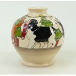 Moorcroft King Charles Spaniel Vase: Vase numbered edition, height 12cm.