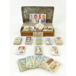 A collection of vintage cigarette cards: Cards including Barrats, John Players, Carreras Ltd, Wills,