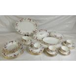 Minton dinner and tea ware in the Ancestral design: Minton dinner and tea ware comprising tureen &