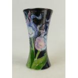 Lise B Moorcroft Hand Thrown Vase: Vase dated 2003, Tulip decoration, chip to lip, height 22cm.