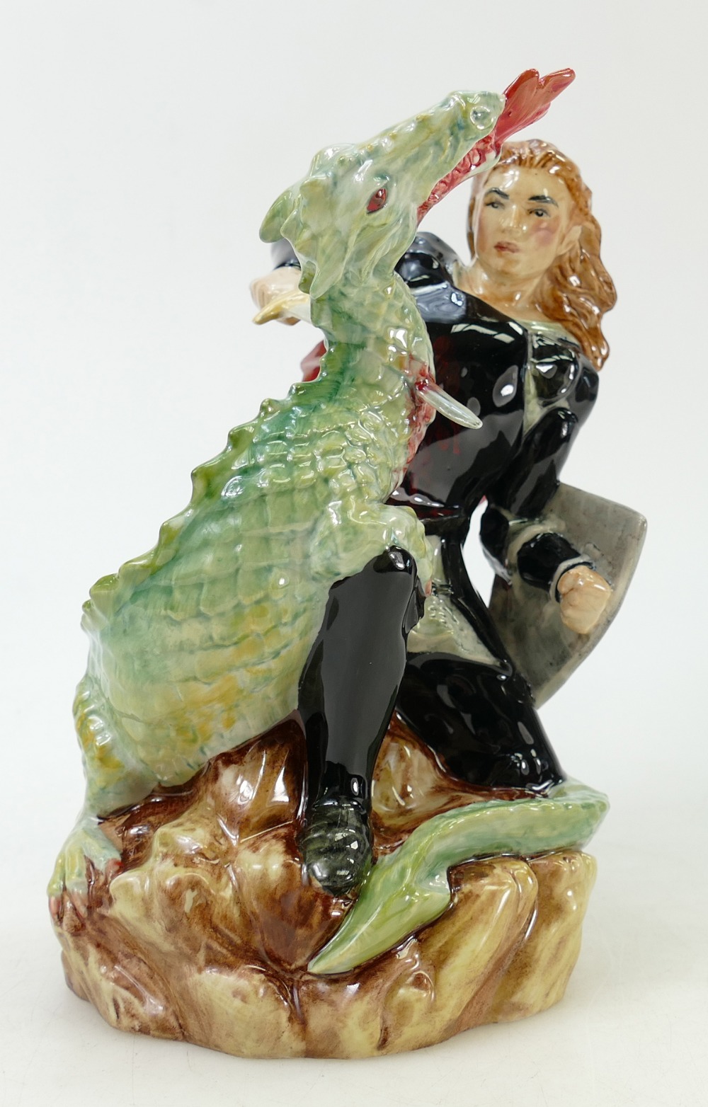 Kevin Francis George and the Dragon figure: Kevin Francis Artists proof by John Michael.
