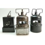A collection of Railway lamps: Lamps including Adlake 55/2 BR9M made by Lamp Mfg & Railway Supplies