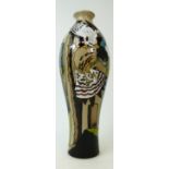 Moorcroft vase in Stone Kestrel design: Vase height 32cm.