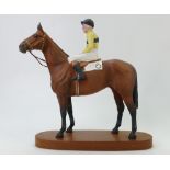 Beswick connoisseur model of racehorse: Beswick Arkle with Pat Taaffe Up 2084.