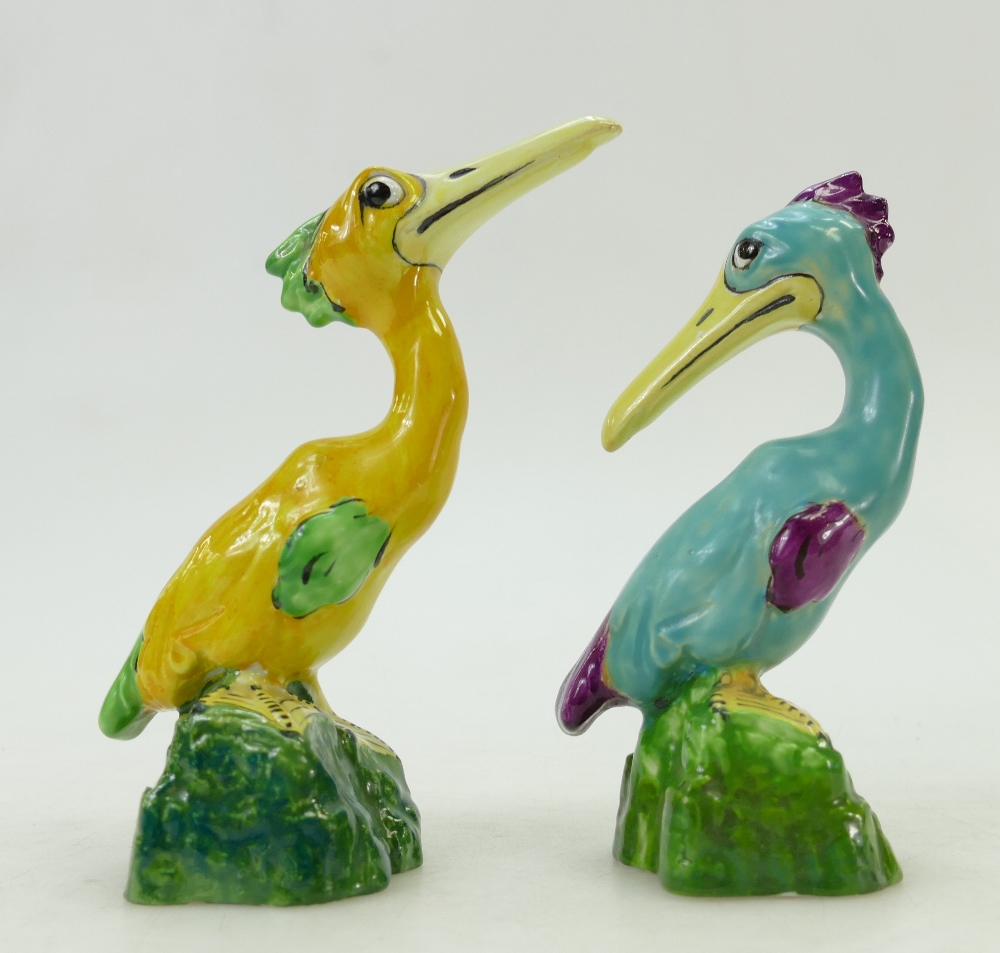 Two Crown Staffordshire comical Grotesque birds: Two unusual duck type figures, - Image 4 of 4