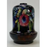 Moorcroft Flambé Lamp Base: Lamp base decorated in the orchid design, height 20cm.