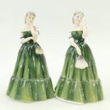 Royal Doulton prototype figure of Gillian and a standard version of Gillian: Royal Doulton