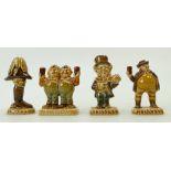 Wade set of small pub Guinness advertising figures: Wade advertising figures Tweedle Dee,