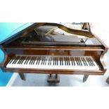 Mahogany Edwardian Baby Grand Piano "Angelus" by Sir Herbert Marshall & Sons,