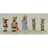 Royal Doulton Bunnykins Figures from the Royal Family series: Figures comprising Queen Sophie DB46,
