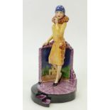 Peggy Davies / Kevin Francis Art Deco Figure: Artist's original colourway by Victoria Bourne,