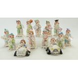 A collection of Beswick figurines: Beswick Little Loveable figures.