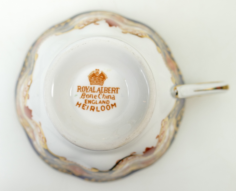 Royal Albert Heirloom patterned tea set: Heirloom tea set by Royal Albert including teapot. - Image 2 of 5