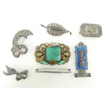 Guilloche Enamel & Marcasite Art Deco,