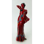 Royal Doulton Flambé figure: Figure Eastern Grace HN3683, limited edition.