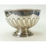 Silver bowl with military inscription: Solid silver trophy bowl, hallmarked Birmingham 1900,