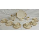 Irish Belleek Porcelain China Tea Set: 22 piece