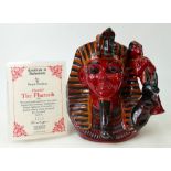 Royal Doulton Large Flambé Character Jug The Pharaoh: Royal Doulton ref D7028, limited edition.