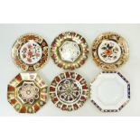 A series of Royal Crown Derby decorative wall plates: RCD wall plates - 2 x fluted 1128 Old Imari
