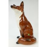 Beswick large Fireside Fox 2348: Beswick Fox height 32cm.