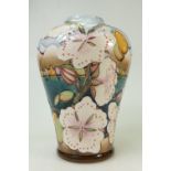 Moorcroft Elounda Vase: A limited edition Elounda vase 37/350 designed by A.