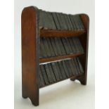 Shakespeare 40 x miniature volumes: Volumes housed in small wooden mini bookcase,