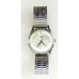 Longines gents stainless steel wristwatch: Watch dial marked Pidduck Hanley with expandable steel